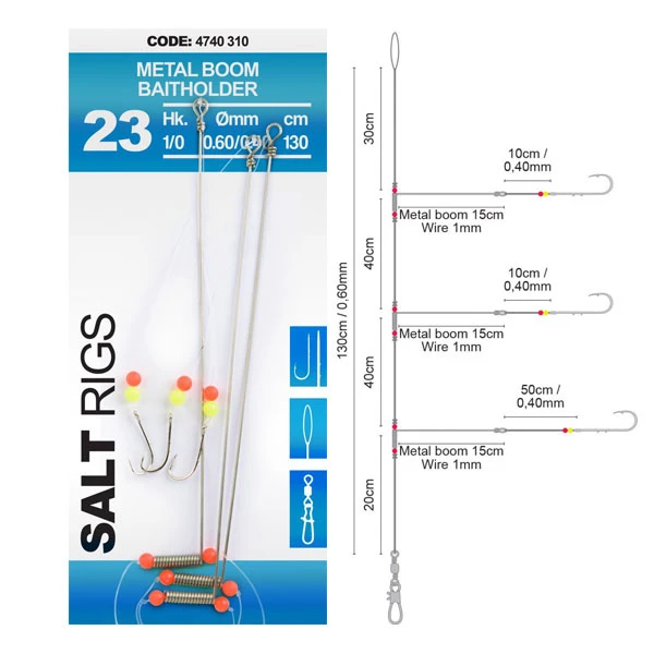 Spro Metal Boom Baitholder - Salt Rig 23 1 Spro Metal Boom Baitholder - Salt Rig 23