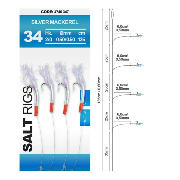 Spro Silver Mackerel - Salt Rig 34 1 Spro Silver Mackerel - Salt Rig 34